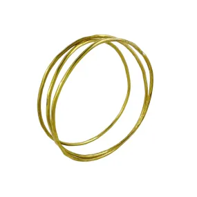 Three Loop Infinite Brass Bangle - Jane Hodgetts