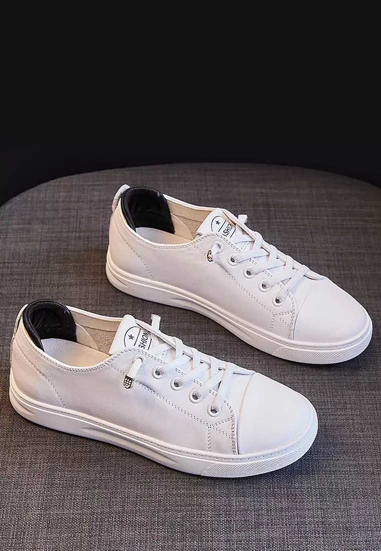 Twenty Eight Shoes VANSA Leather Casual Low-top Sneakers VSW-T2125.L