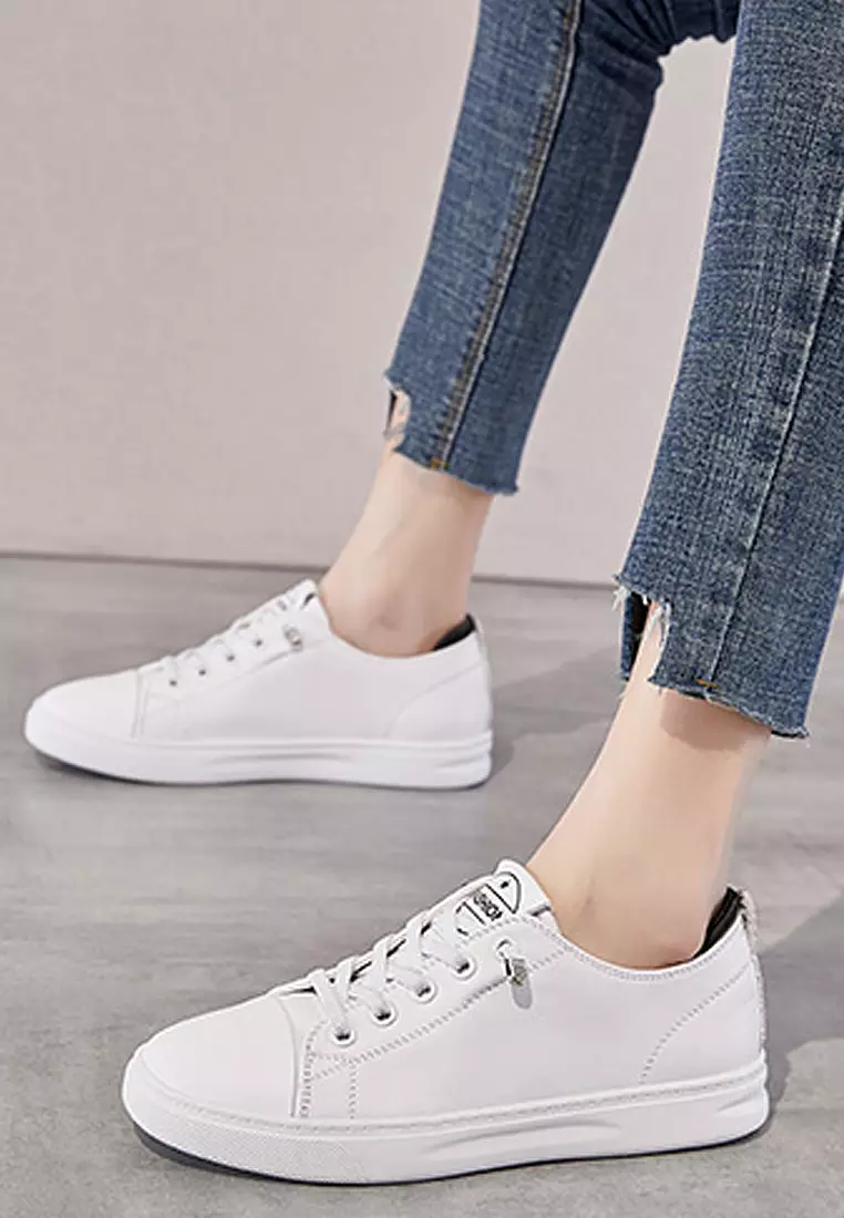 Twenty Eight Shoes VANSA Leather Casual Low-top Sneakers VSW-T2125.L