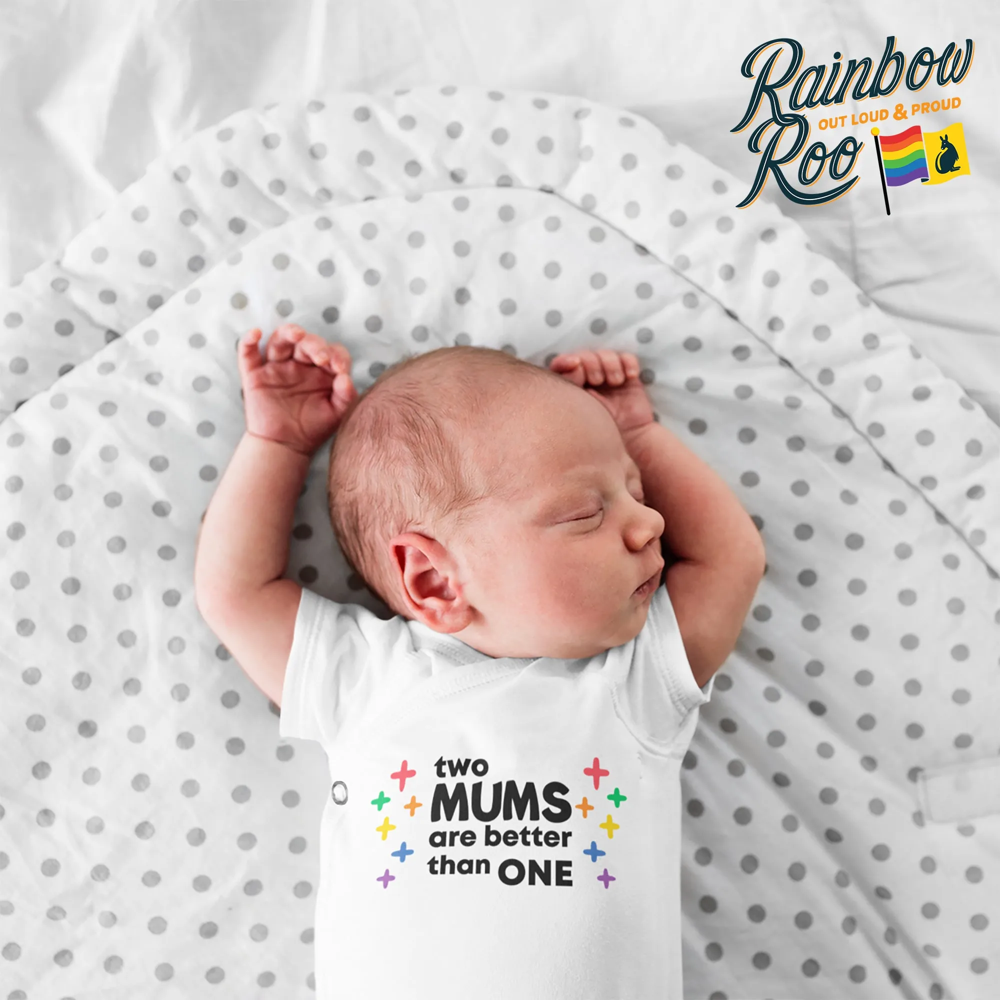 Two Mums are better than One Baby Onesie (BA008)