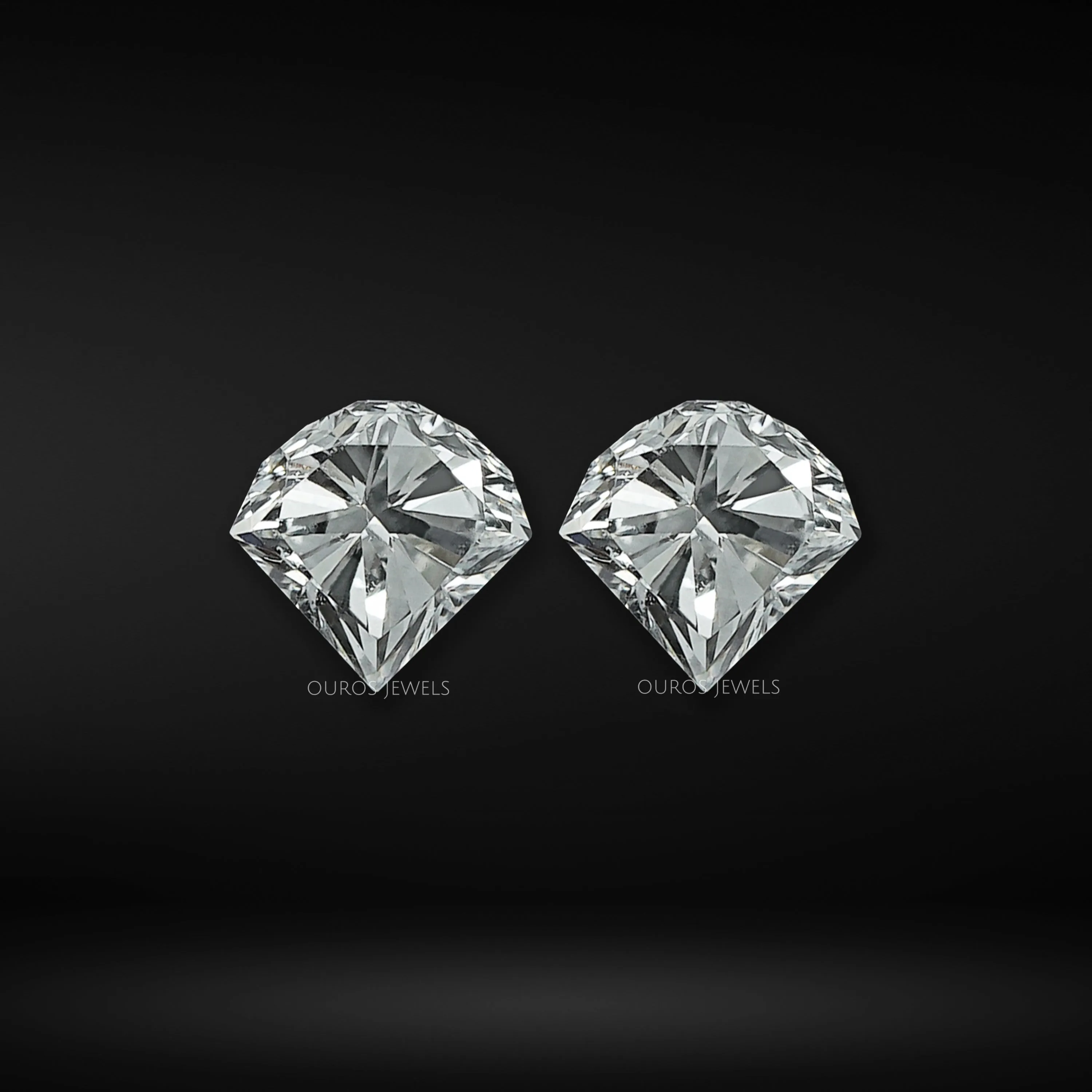 Unique Cone Cut Lab Diamond Matching Pair