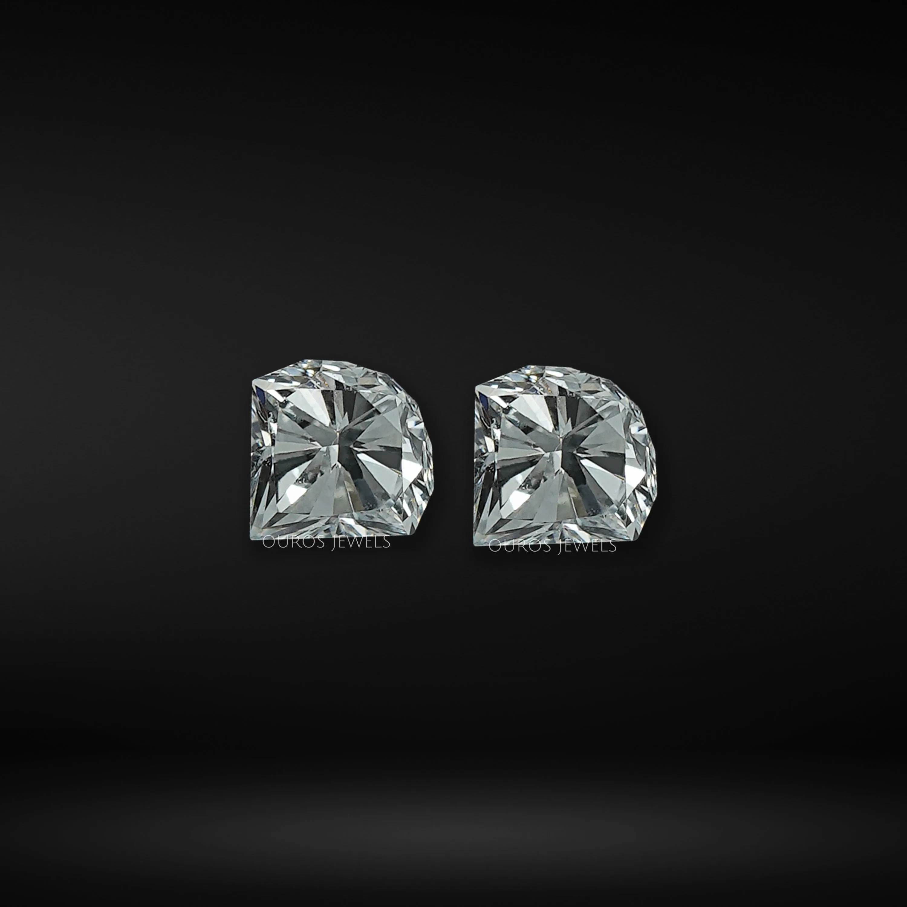 Unique Cone Cut Lab Diamond Matching Pair