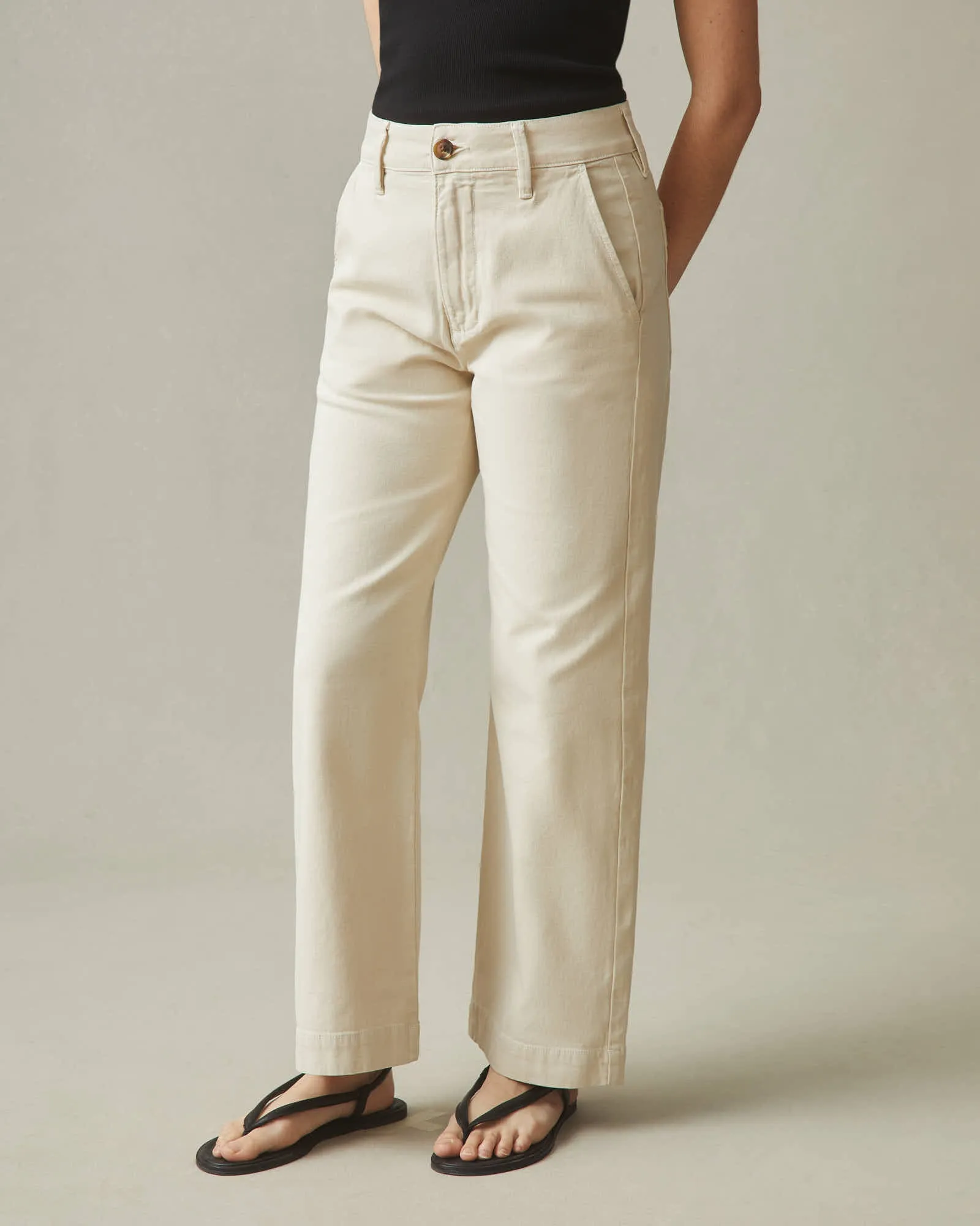 Wide Leg Pant - Cotton