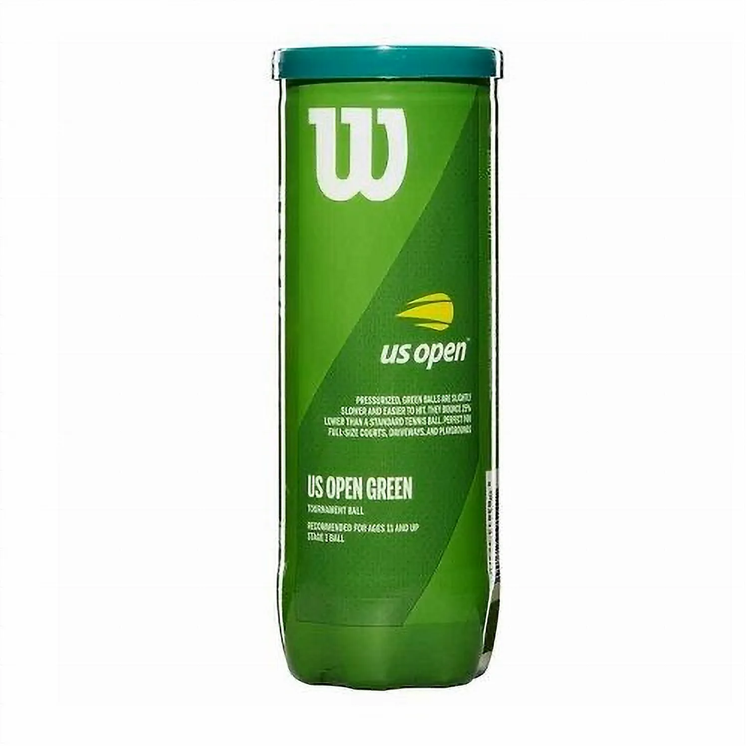 Wilson Green Dot Tennis Balls - 3 Ball Can